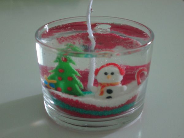 Vela em Gel Natalino