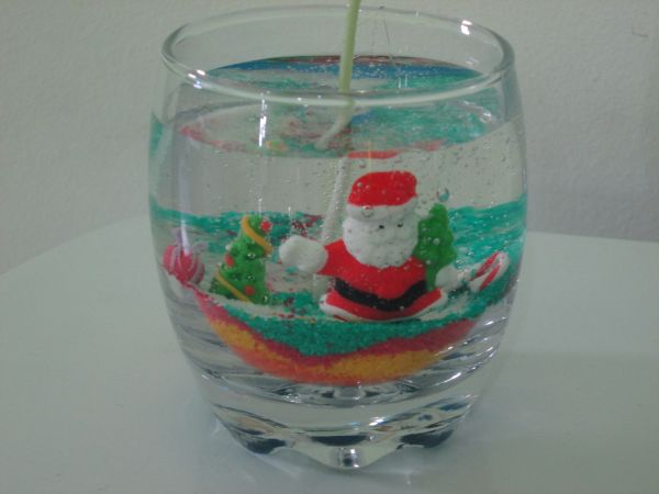 Vela aquario em gel
